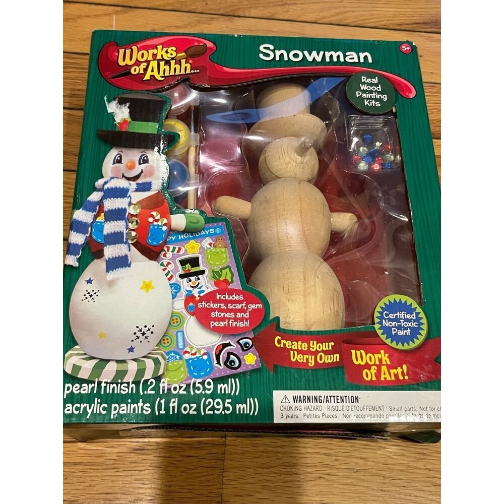 DIY snowman painting kit